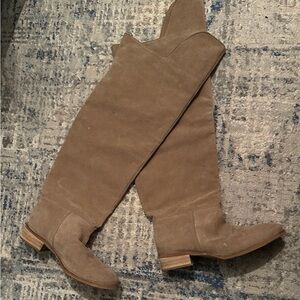 Elegant Tan Over-the-Knee Boots